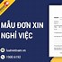 Giấy Xin Việc Làm Ở Nhật